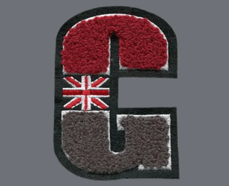 chenille G patch