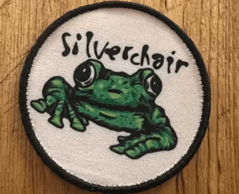 printed patches frog