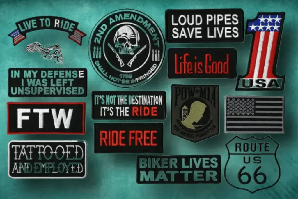 custom biker & rocker patches